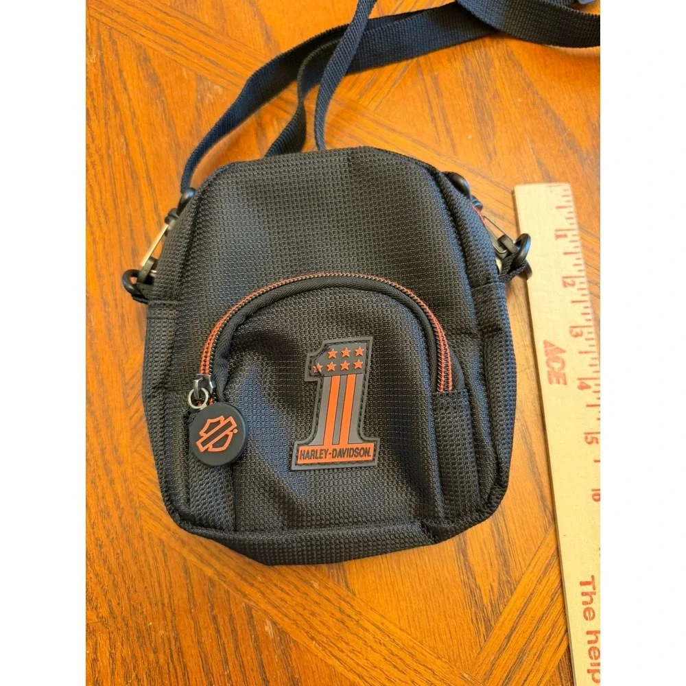 Harley Davidson  Women's Black Cross Body Bag Purse Adjustable